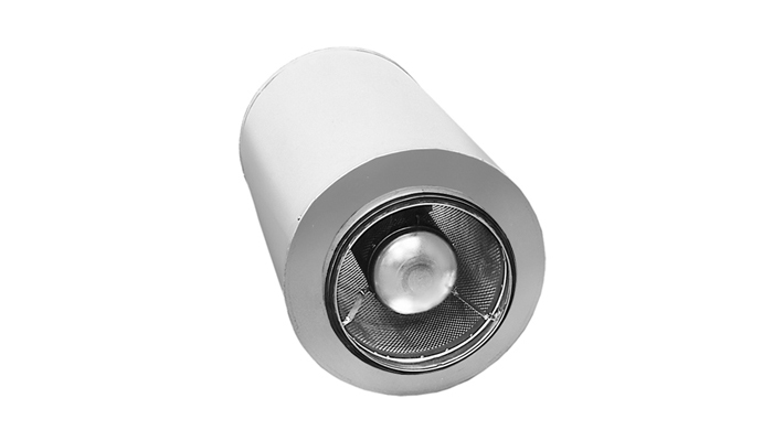 PVDP - Circular straight silencer with pod