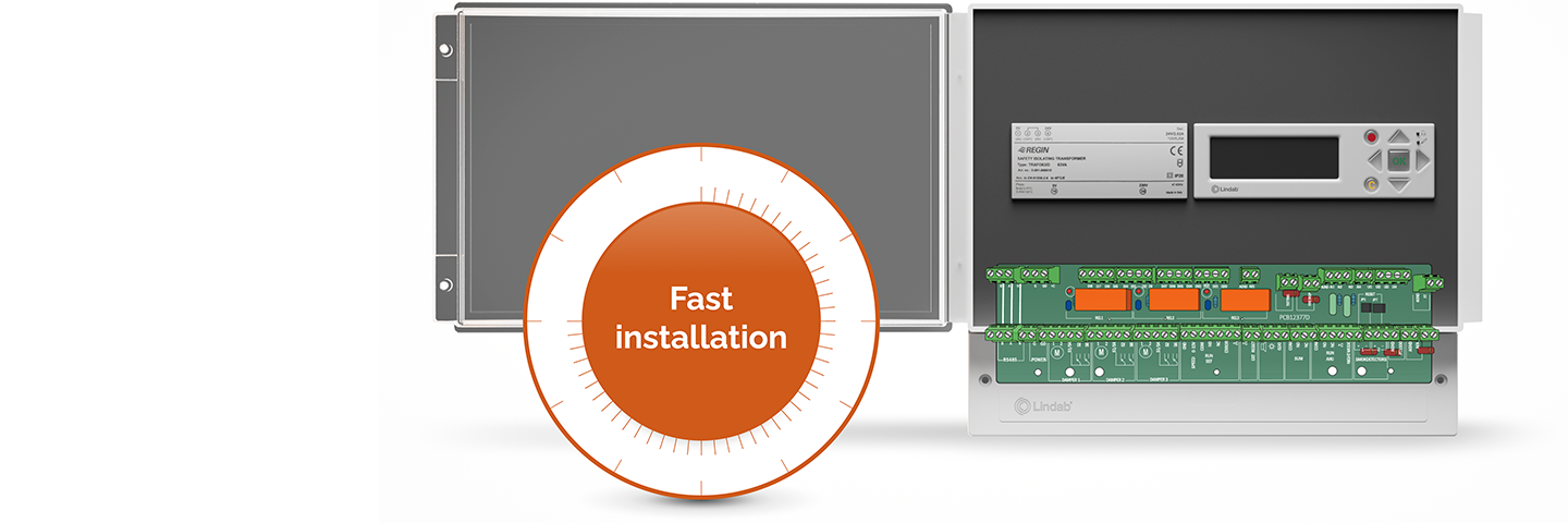 Install Fire Modular Contain the fire - redirect the smoke – save lives